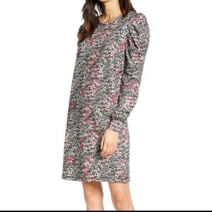 Rebecca Minkoff Janine Floral Puff Sleeve Dress- size S